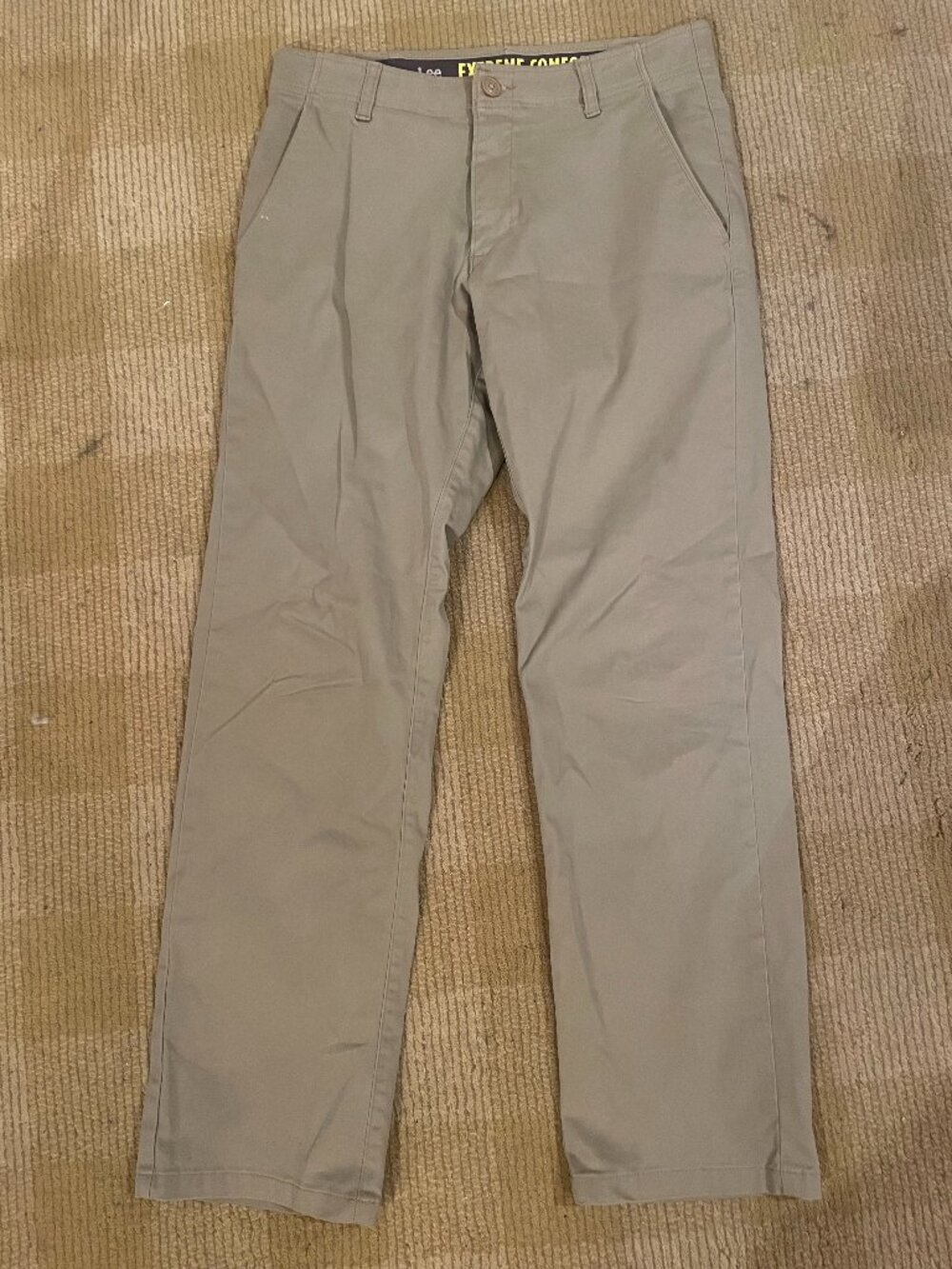 Lee Straight Fit Extreme Comfort Men's Khaki/Chino 30x32 EXCELLENT CONDITION